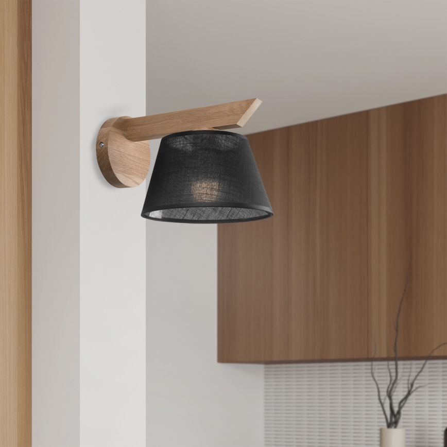 Brilagi - LED  Аплик ANTHONY 1xE14/40W/230V дъб/черен