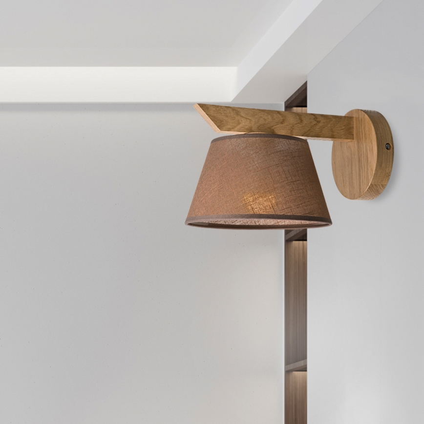 Brilagi - LED  Аплик ANTHONY 1xE14/40W/230V дъб/кафяв
