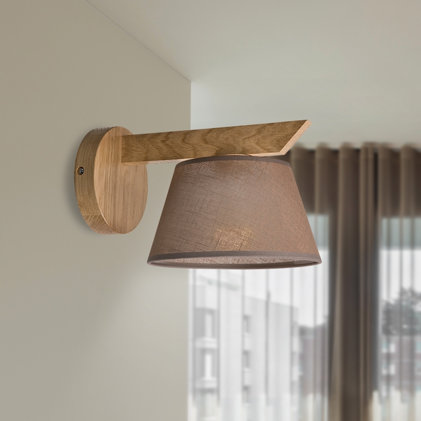 Brilagi - LED  Аплик ANTHONY 1xE14/40W/230V дъб/кафяв