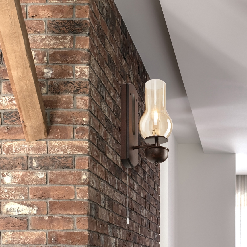 Brilagi - LED Аплик COTTAGE 1xE14/40W/230V бук/кафяв