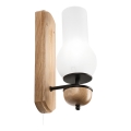 Brilagi - LED Аплик COTTAGE 1xE14/40W/230V дъб/бял