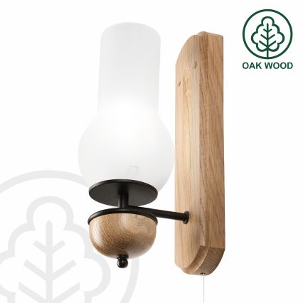 Brilagi - LED Аплик COTTAGE 1xE14/40W/230V дъб/бял