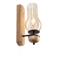 Brilagi - LED Аплик COTTAGE 1xE14/40W/230V дъб/кафяв