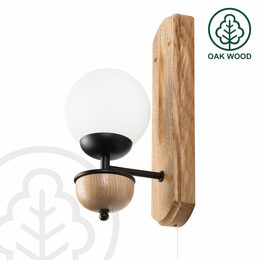 Brilagi - LED Аплик COTTAGE 1xG9/40W/230V дъб/бял