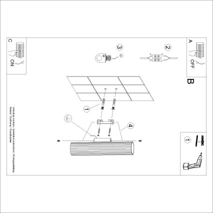 Brilagi - LED аплик CRESTO 2xGU10/10W/230V 30 cm кафяв