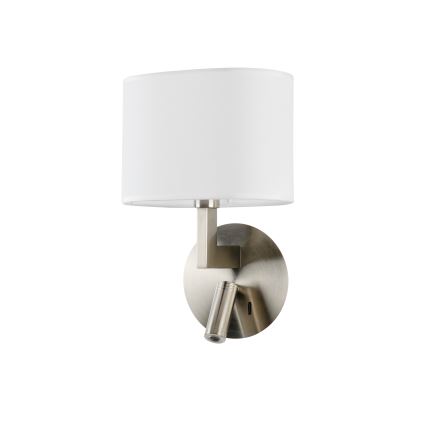 Brilagi - LED Аплик DAYA 1xE14/40W/230V + LED/3W бял/матов хром