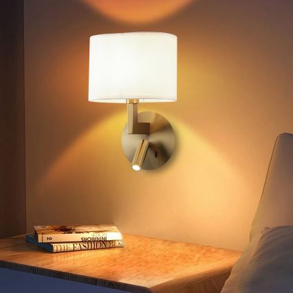 Brilagi - LED Аплик DAYA 1xE14/40W/230V + LED/3W кремав/златист