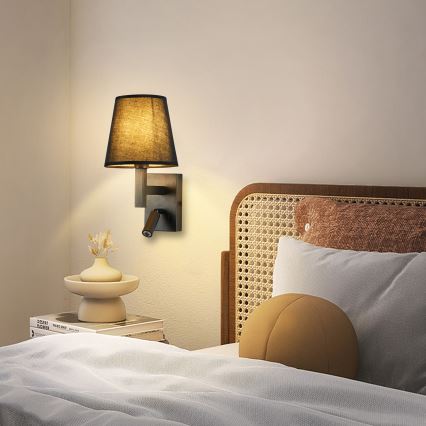 Brilagi - LED Аплик DEYA 1xE14/40W/230V + LED/3W черен