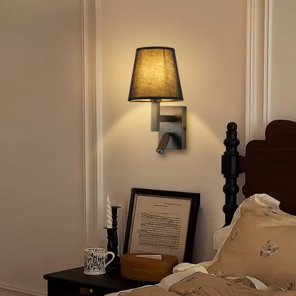 Brilagi - LED Аплик DEYA 1xE14/40W/230V + LED/3W черен