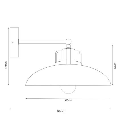 Brilagi - LED Аплик FLAMENGO 1xE27/60W/230V бял