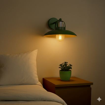 Brilagi - LED Аплик FLAMENGO 1xE27/60W/230V зелен