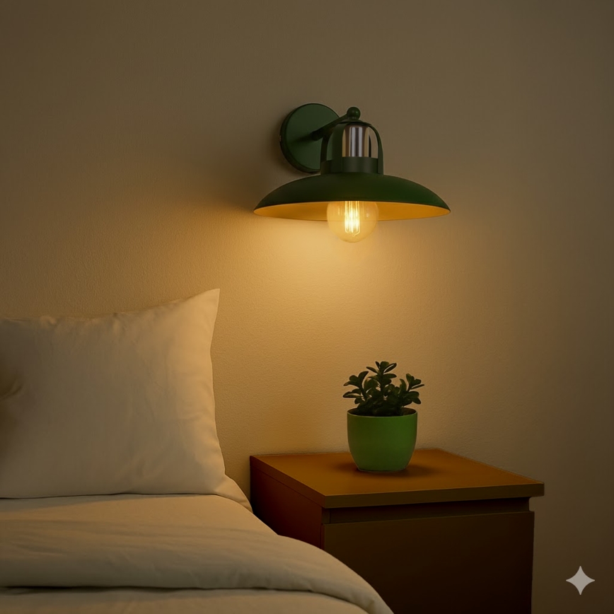 Brilagi - LED Аплик FLAMENGO 1xE27/60W/230V зелен