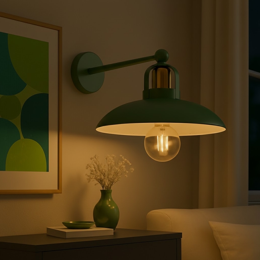 Brilagi - LED Аплик FLAMENGO 1xE27/60W/230V зелен