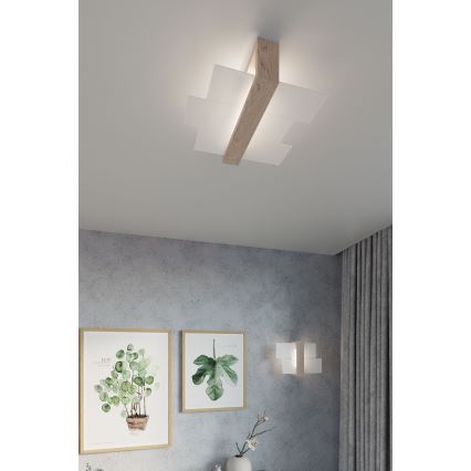 Brilagi -  LED аплик HERA 1xE27/7,5W/230V дърво