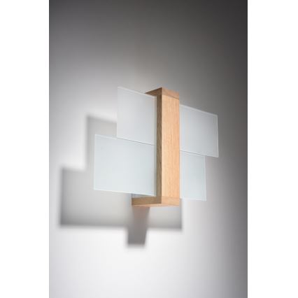 Brilagi -  LED аплик HERA 1xE27/7,5W/230V дърво