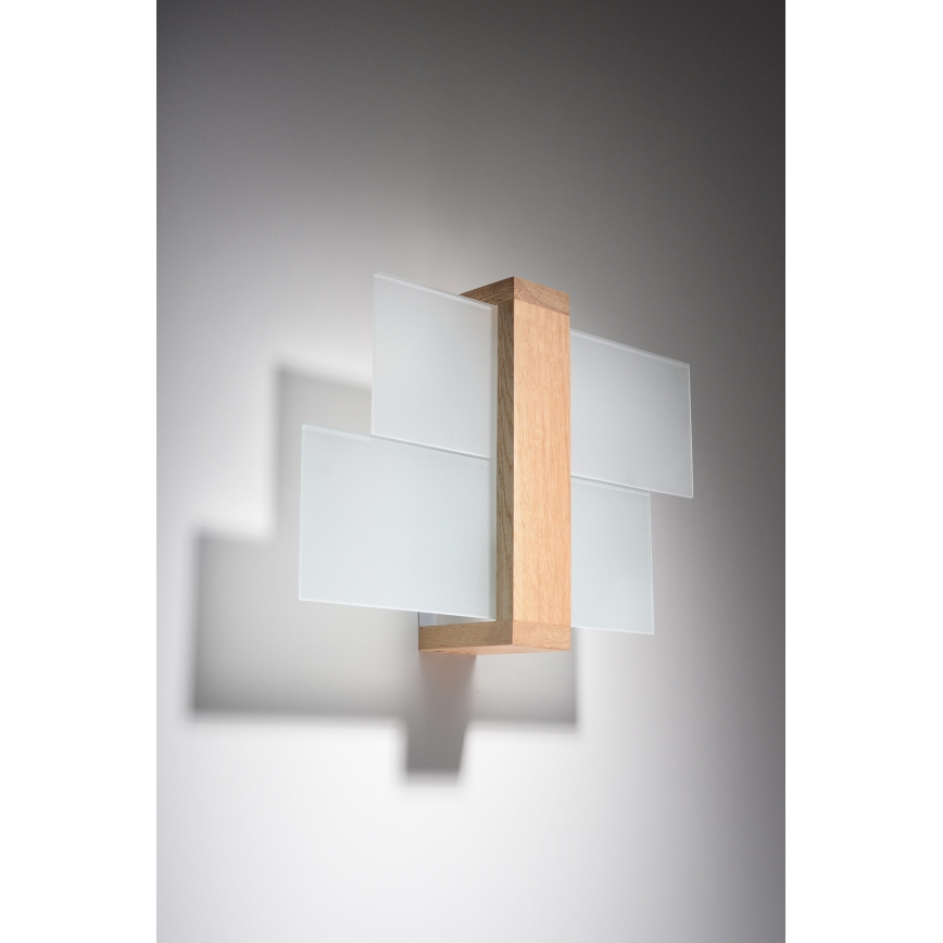 Brilagi -  LED аплик HERA 1xE27/7,5W/230V дърво