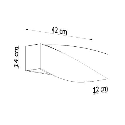 Brilagi -  LED аплик KERRY 1xE27/7,5W/230V керамика/бял