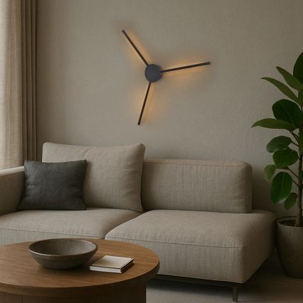 Brilagi - LED Аплик LUGO TRE LED/14W/230V черен