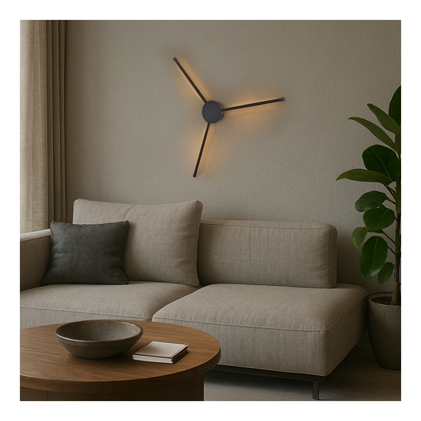 Brilagi - LED Аплик LUGO TRE LED/14W/230V черен