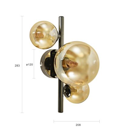 Brilagi - LED аплик MILLA 3xG9/3W/230V лъскав хром/златист