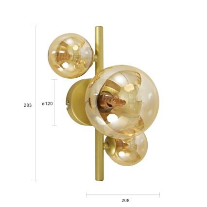 Brilagi - LED Аплик MILLA 3xG9/3W/230V златист