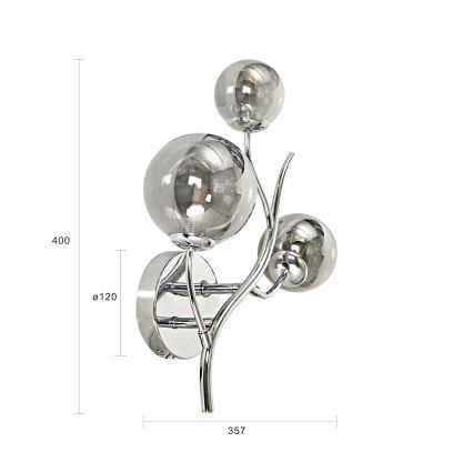 Brilagi - LED аплик MISTEL 3xG9/3W/230V лъскав хром/опушен