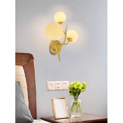 Brilagi - LED аплик MISTEL 3xG9/3W/230V златист/бял