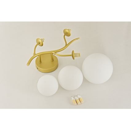 Brilagi - LED аплик MISTEL 3xG9/3W/230V златист/бял