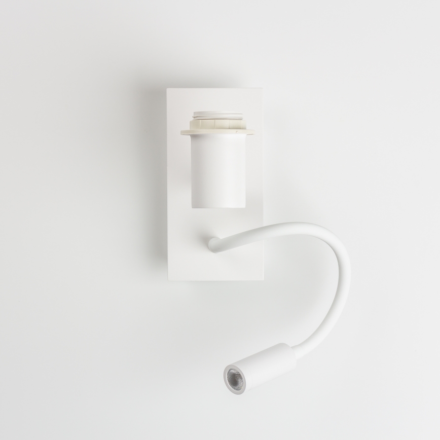 Brilagi - LED Гъвкав аплик NUBILA 1xE27/25W/230V + LED/3W бял/черен