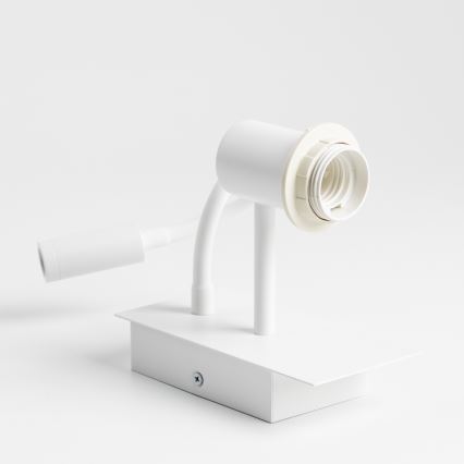 Brilagi - LED Гъвкав аплик NUBILA 1xE27/25W/230V + LED/3W бял