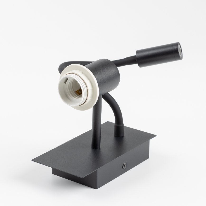 Brilagi - LED Гъвкав аплик NUBILA 1xE27/25W/230V + LED/3W черен/антрацит