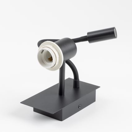 Brilagi - LED Гъвкав аплик NUBILA 1xE27/25W/230V + LED/3W черен/кафяв