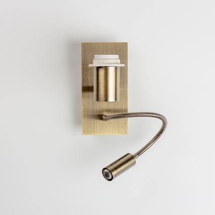 Brilagi - LED Гъвкав аплик NUBILA 1xE27/25W/230V + LED/3W месинг/червен