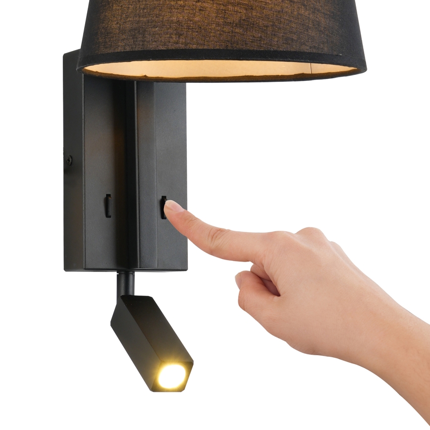 Brilagi - LED Аплик RAYA 1xE14/40W/230V + LED/3W черен
