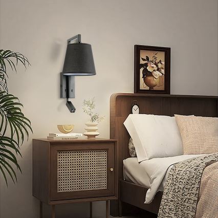 Brilagi - LED Аплик RAYA 1xE14/40W/230V + LED/3W черен