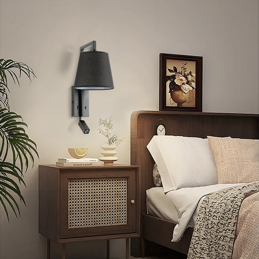 Brilagi - LED Аплик RAYA 1xE14/40W/230V + LED/3W черен