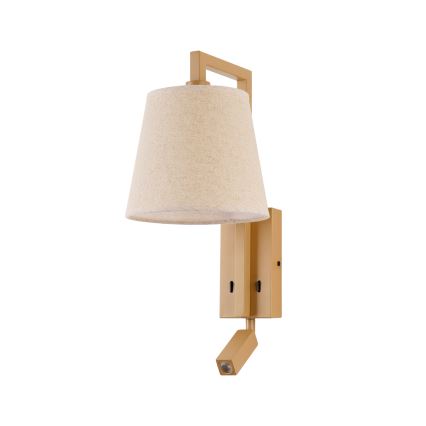 Brilagi - LED Аплик RAYA 1xE14/40W/230V + LED/3W лен/бежов