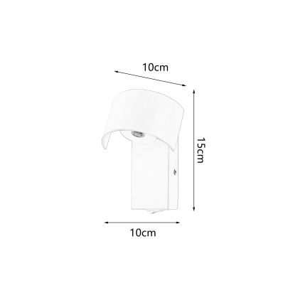 Brilagi - LED Аплик VASTO LED/3W/230V червен бордо