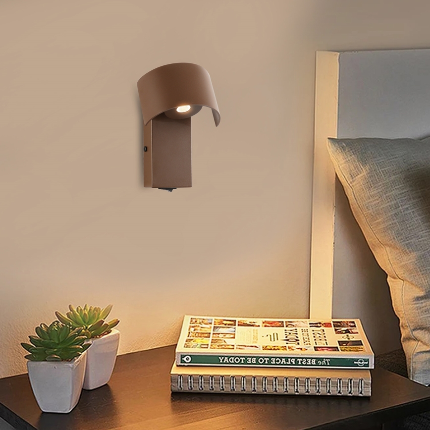 Brilagi - LED Аплик VASTO LED/3W/230V кафяв