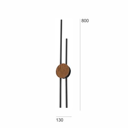 Brilagi - LED аплик WOODY COLLINE LED/15W/230V 80 см дъб череша