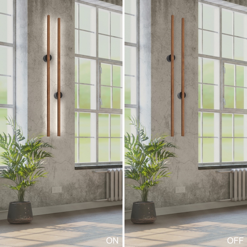 Brilagi - LED аплик WOODY LINE LED/12W/230V 120 см дъб череша