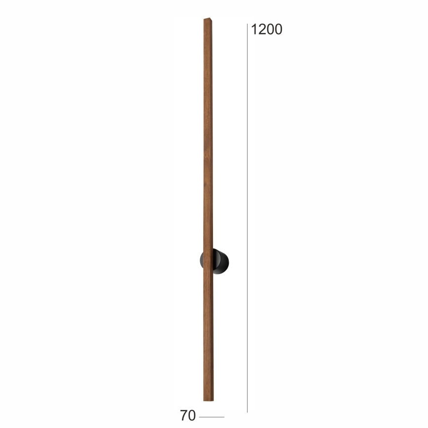 Brilagi - LED аплик WOODY LINE LED/12W/230V 120 см дъб череша