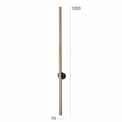 Brilagi - LED аплик WOODY LINE LED/12W/230V 120 см дъб