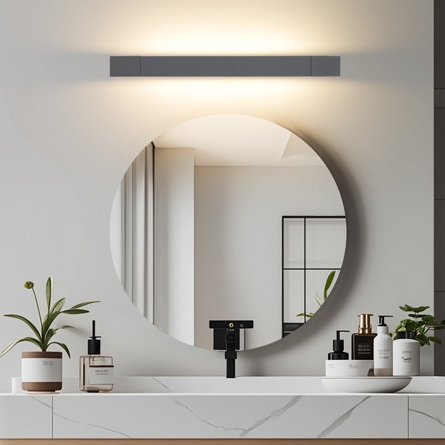 Brilagi - LED осветление за огледало за баня AQUA LINE LED/12W/230V 45 cm IP44 антрацит CRI 90