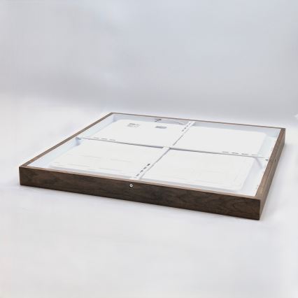 Brilagi - LED Таванска лампа WOODY FRAME LED/50W/230V 60x60 см IP44 орех