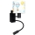 Brilagi - LED детска гъвкава настенна лампа BOBO 1xE27/25W/230V + LED/3W черна/бяла/с животински мотиви