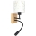 Brilagi - LED детска гъвкава настенна лампа BOBO WOOD 1xE27/25W/230V + LED/3W дъб/черен/бял/зайчета