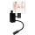 Brilagi - LED детска гъвкава стенна лампа BOBO 1xE27/25W/230V + LED/3W черна/бяла/розова/балеринки