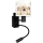 Brilagi - LED детска гъвкава стенна лампа BOBO 1xE27/25W/230V + LED/3W черна/бяла/розова/феи