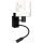 Brilagi - LED детска гъвкава стенна лампа BOBO 1xE27/25W/230V + LED/3W черна/бяла/с мотив зайчета